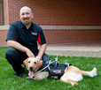 Dr. Dave Roberts & Diesel, his dog